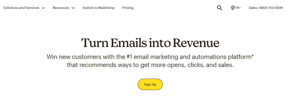 【無料プランあり】Mailchimp