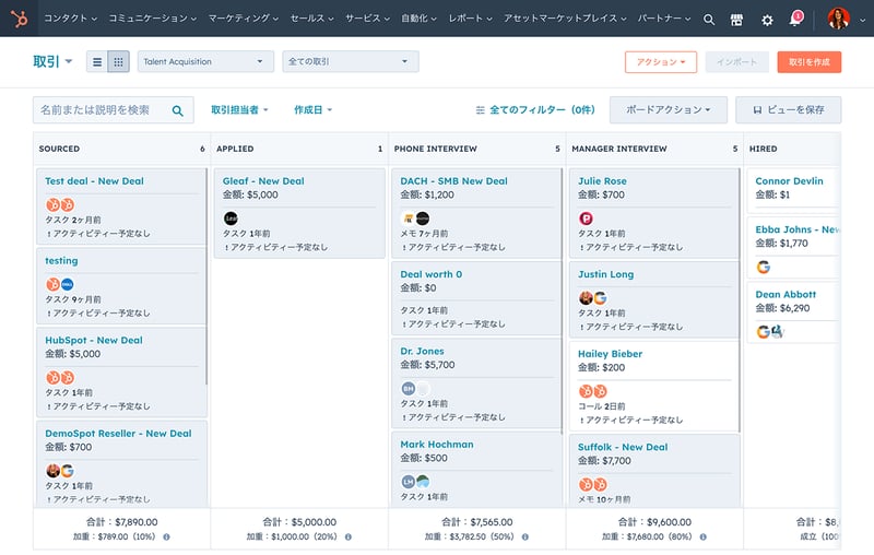 営業パイプライン管理ツール | HubSpot